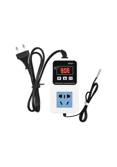 Novahub 110-220v 10a 1500w Akıllı Dijital Sıcaklık Kontrol Anahtarı, Su Geçirmez Sensörlü