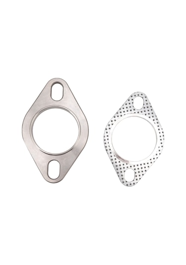 Yuntech01 Stainless Steel Exhaust Flange Set 2" 51.8mm 2-bolt - Strong Sealing, Noise Reduction For Downpipe, Catback, Headers - Tu-fln02