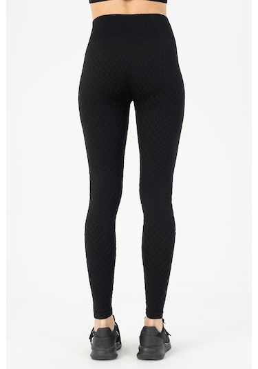 Maraton Active Slimfit Kadın Koşu Siyah Tayt 812093 SiYAH