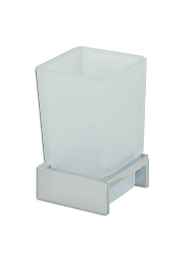 Çelik Banyo Kumru Set Üstü Camlı Diş Fırçalık Krom Renkli Diğer