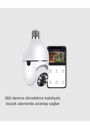 360 Derece Dönebilen Akıllı Duylu Kamera - Ptz Uzaktan Kontrol Hareket Algılama