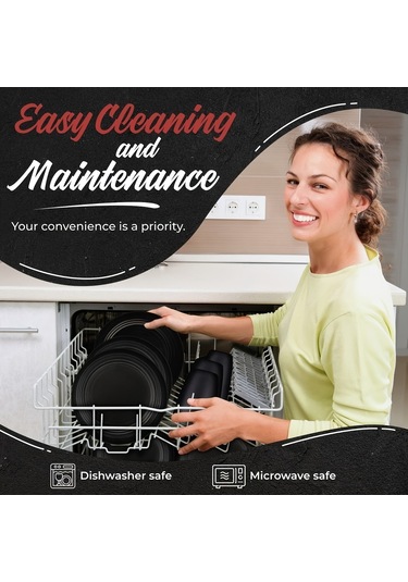 Tcherchi 24 Parça Kamp Mutfak Seti Siyah