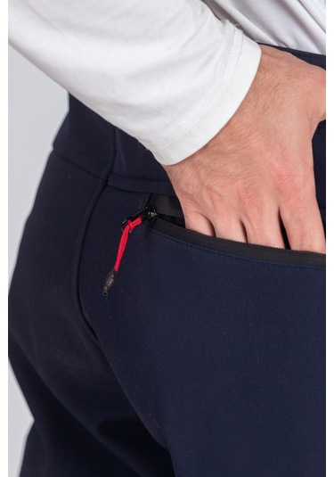 Erkek Suya Ve Rüzgara Dayanıklı Softshell Outdoor Pantolon Lacivert