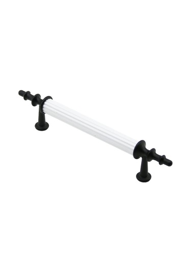 10 Adet Beyaz - Siyah Boru Kulp 9.6cm 5365 Çok Renkli