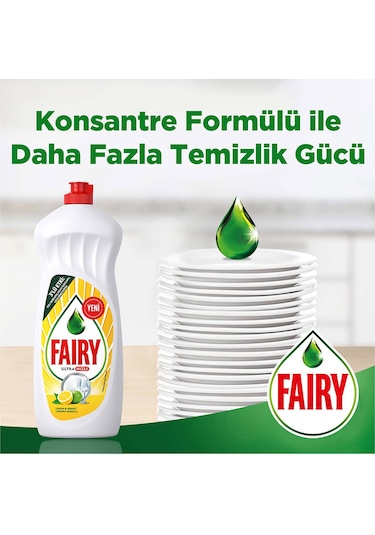 Fairy Limon Kokulu Sıvı Bulaşık Deterjanı 2 x 2600 ML