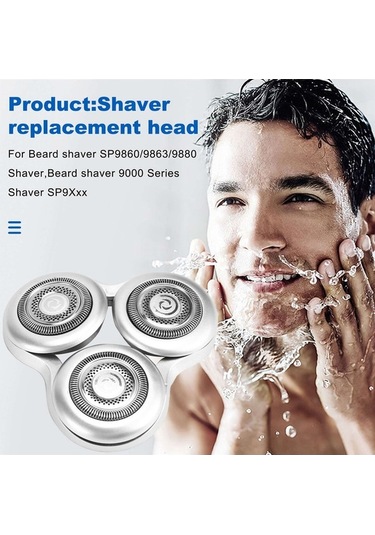 Ulzyvf Yedek Tıraş Tıraş Sp9860 Sh98 Philips Norelco Makinesi Makinesi İçin Gümüş Başlığı 9880 9863 Fu