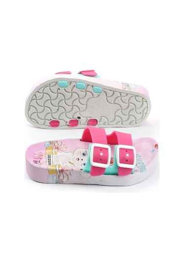 Gezer Yazlık Kaydırmaz Taban Iki Toka Kız Çocuk Terlik (554551043) Pembe