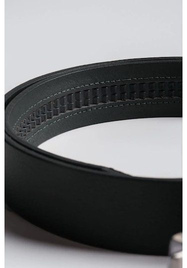 %100 Hakiki Manda Derisi Otomatik Şerit Siyah