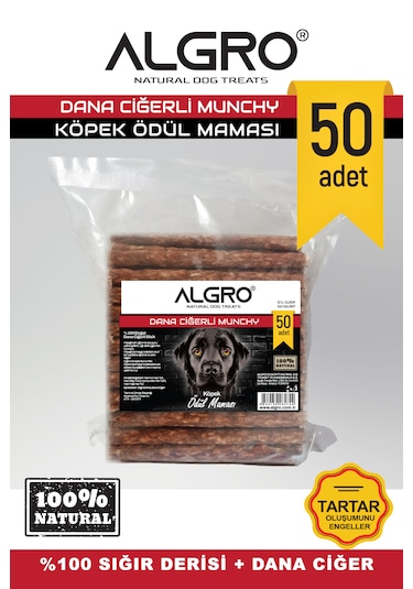 Dana Ciğerli Munchy Stick Çiğnemelik Yenilebilir 50 Adet Stick