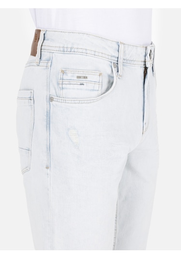 Colins 044 Karl Normal Kesim Düşük Bel Düz Paça Açık Mavi Erkek Pantolon Denim