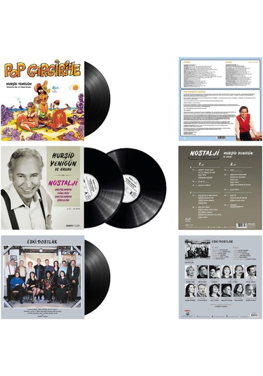 Hurşid Yenigün - Pop Gırgıriye & Eski Dostlar & U.g. Unutulmayan Şarkıları 3 Plak Özel Set