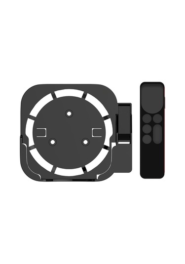 Cbtx iOS TV2 / 3/4/5/6 Uyumlu Duvara Monte Monitör Standı + Kumanda Kılıfı Siyah