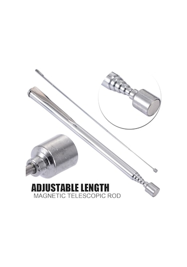 Uzayabilen Teleskopik Anten Kalem Mıknatıs Metal Tutucu Toplayıcı N11.60658