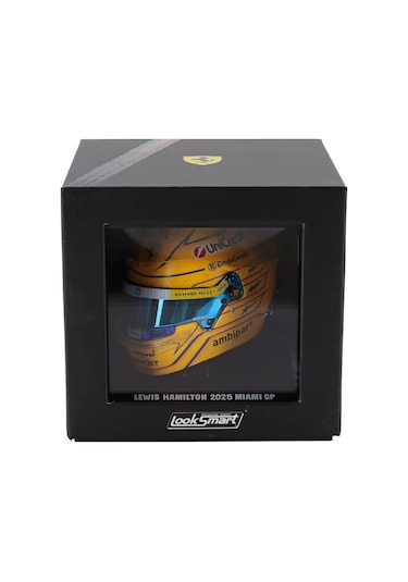 Looksmart Ferrari Miami Gp 2025 Lewis Hamilton Diecast Kask 1/5