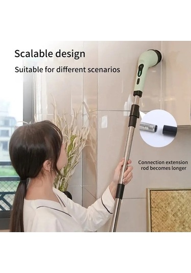 Createtech Temizleme Şekil. Kablosuz Gerici Fırçası Elektrikli Banyo Jw