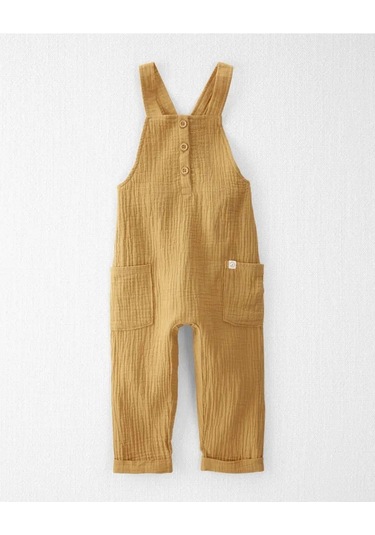Carter's Yeni Doğanlar İçin Pantolonlu Muslin Tulum 144230103 Hardal Rengi