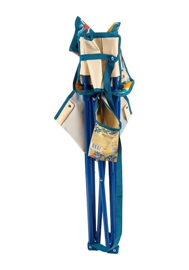 Ebitda Desenli Katlanır Kamp Piknik Sandalyesi - Rejisör Koltuğu - 40x48cm - Dayanıklı Boru Ve Kumaş - 110kg Ağırlık Kapasitesi Çok Renkli