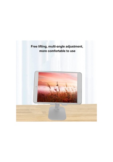 Springsun Ayarlanabilir Katlanır Masaüstü Telefon & Tablet Tutucu, Taşınabilir Cihaz Askısı