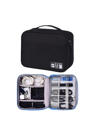 Pazly Suntek Siyah Seyahat Magideal Kordon Kılıf Elektronik Düzenleyici Ph Siyah