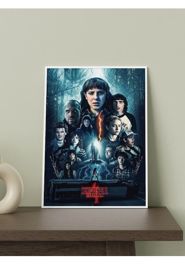 Stranger Things Tasarımlı 24*33 cm 350 gr. Kuşe Kağıt Poster