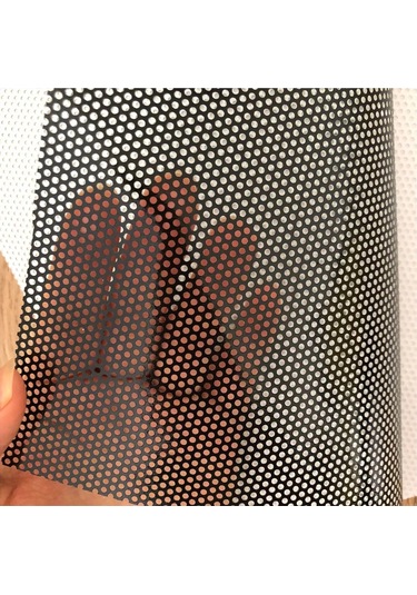 Hakel_Reklam Özel Baskı Siyah Delikli Folyo 127Cm X 1M Siyah Delikli Cam Filmi