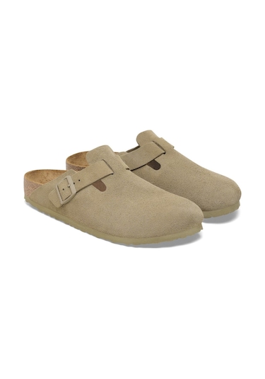 Birkenstock Bırkenstock Boston Leather Kadın Terlik 1025788 1025788 Shki Soluk Haki