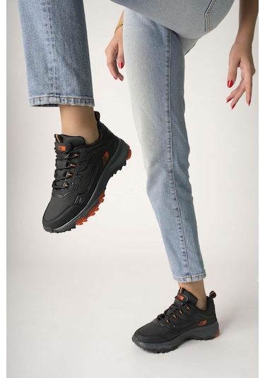 Muggo North Unisex Garantili Trekking Outdoor Ayakkabı Siyah