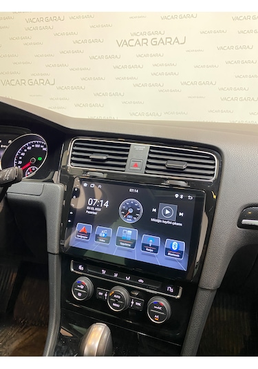 Volkswagen Golf 7 2012-10 10" Siyah Uyumlu Androıd Multimedya Gerçek 2/32 Kablosuz Carplay Geri Görüş Kameralı 10"