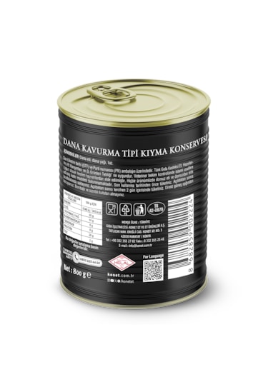 Dana Kavurma Tipi Kıyma Konservesi 800g - Pratik Ve Lezzetli Hazı