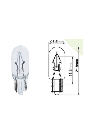 12 V 1.7 W T6.5 Dipsiz Ampul Takımı - 10 Adet