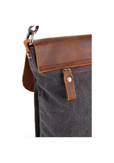 Ççs 31350 Kanvas Postacı Çantası-black Siyah