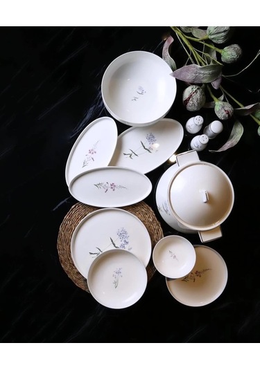 Roy King Dsn041 Flora 60 Parça Porselen Yemek Takımı
