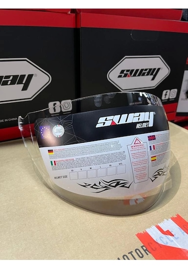 Sway Kask Camı 700-733-706 Uyumlu Şeffaf