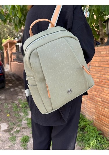 Just Polo Kadın Yeşil Taba Büyük Boy Sırt Çantası