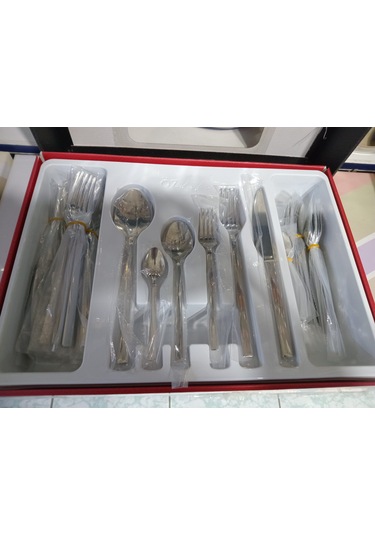 Özlife Hüma 36 Parça Çatal Kaşık Bıçak T. Sade 6 Kişilik Kutulu