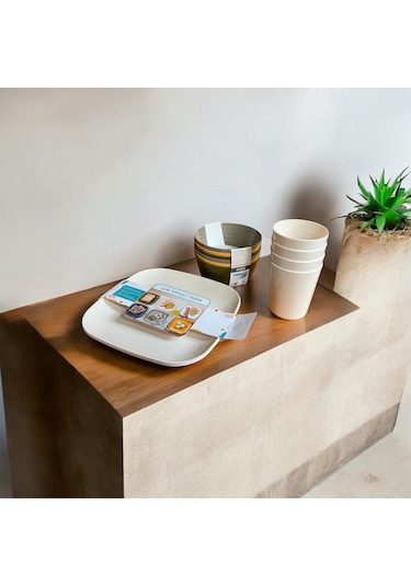 Moncase Çok Amaçlı Tabak 3'lü Set Krem