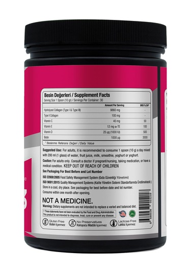 Wiselab Beauty Collagen Powder Tip123 Vitamin C 300gr