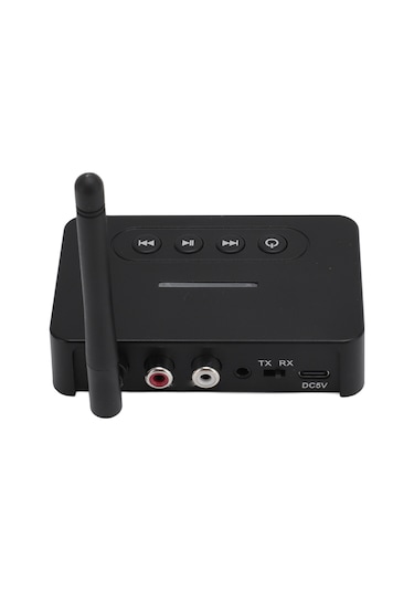 Fosenze Bluetooth 5.1 Alıcı-verici 2'li 1, Kumanda İle Hifi Ses Adaptörü, Aux/rca Desteği, Nfc İle Ev Ve Araç Ses Sistemleri İçin, Dahili Pil Kumanda Pil Yok