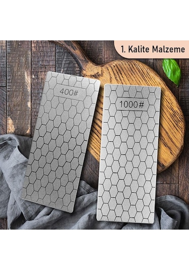 Valkyrie 3 Adet Elmas Biley Seti Bıçak Bileme Taşı Sulu Veya Susuz Biley Uzun Ömürlü Aşınmaz 200 400 1000 Grit