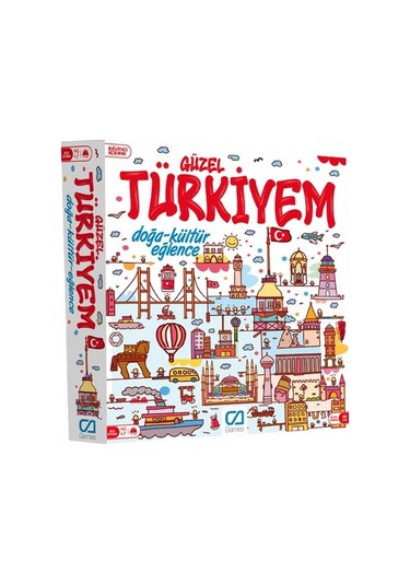 Ca Games Güzel Türkiyem Çocuklar İçin Eğitici ve Öğretici Kutu Oyunu