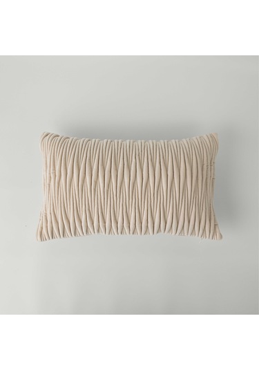 Linens Fiddle 45x45 Cm Kırlent Kılıfı Bej Bej