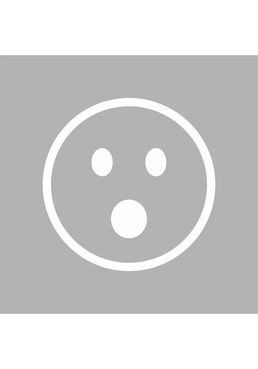 Şaşıran Emoji Araba Sticker Beyaz 16x16 Cm