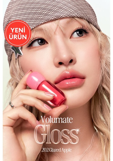 Clio Pigmentli Parlak Bitişli Dolgunlaştırıcı Lip Gloss Clıo Volumate Gloss 202 Glazed Apple