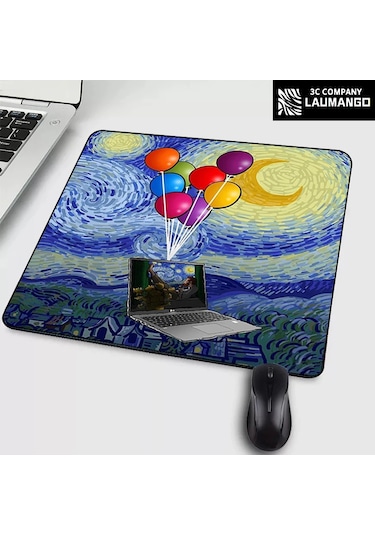 Küçük Mouse Pad Karikatür Van Gogh İllüstrasyon Pc Oyuncu Dolabı Klavye Masa Matı Bilgisayar Oyun Aksesuarları Mousepad Anime Matları Zy003225 18x22cm
