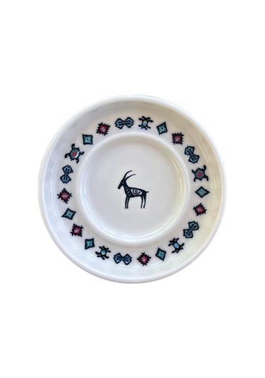 Porser Porselen Hitit Sefa Çay Tabağı Takımı 10cm 6 Parça Bns6ctprs1237 Çok Renkli