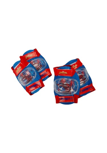 Çocuk Spiderman 4 Teker Paten Dizlik Dirseklik Seti Çantalı 22-29 Kırmızı
