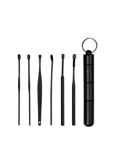 Ezere Paslanmaz Çelik Spiral Kulak Temizleme Seti 6'lı