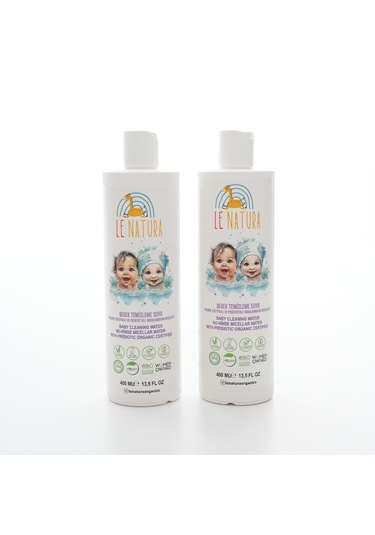 Le Natura Prebiyotikli Durulanmayan Bebek Miseler Su 2 X400 Ml