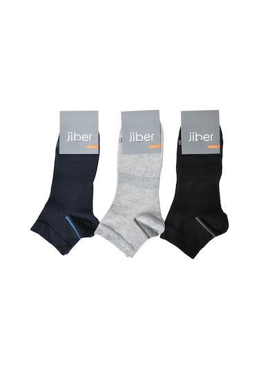 Jiber Erkek Modal Patik Likralı Çorap 6104/6106 - 6 Adet Karışık Renk