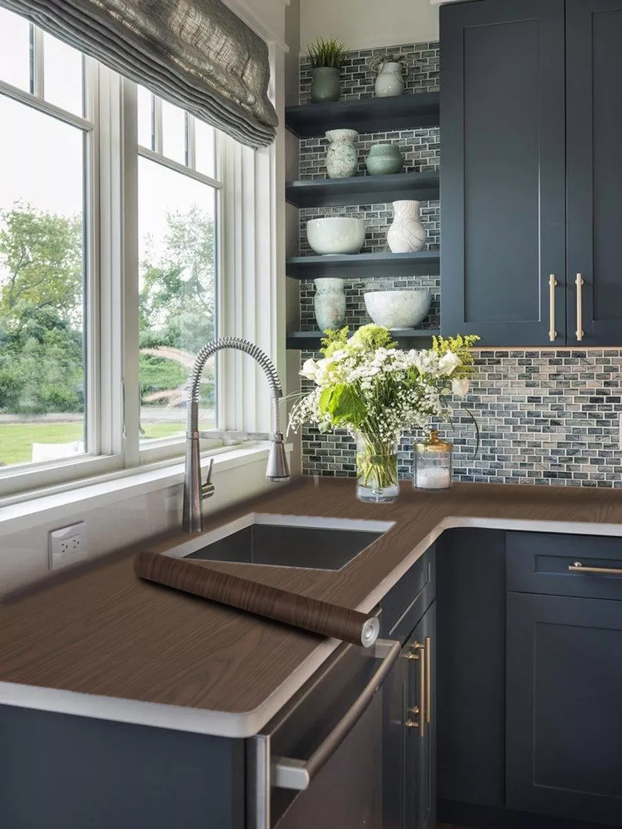 Stankoinstrument İ Osnastka Kendinden Yapışkanlı Ahşap Desenli Mat Mobilya Filmi 8 Metre 265214572